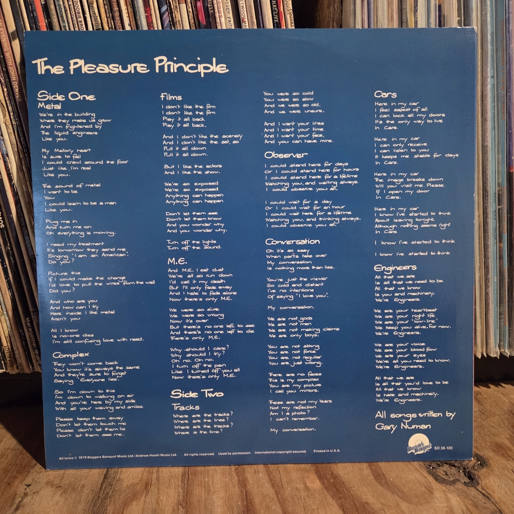 Gary numan rare atco vintage pleasure principle - Picture 4 of 5
